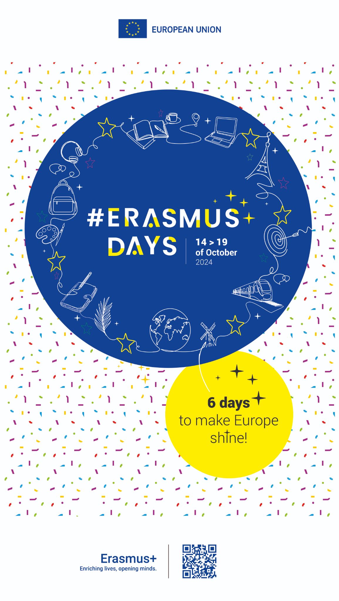 Plakát Erasmus Days 2024 - 14. až 19. října